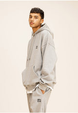 GRATING EMBLEM OVERSIZED HOODIE
