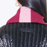 STRIPE MUFFLER_BURGUNDY PINK