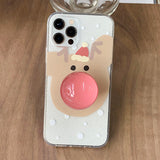 ルドルフ_スノークリスマスフォーンケーススマホグリップセット_グリッター