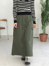 ラッシュバックスリットロングスカート