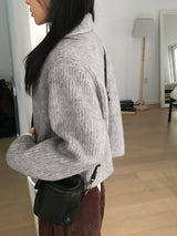 【ウール50】ミルコモヘアショートカラージャケット