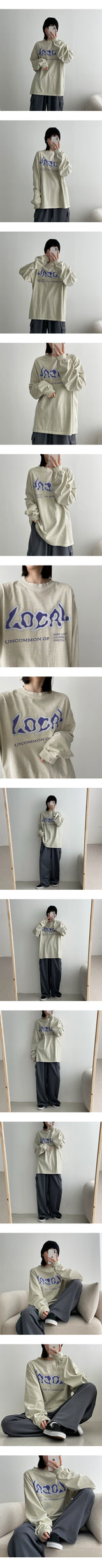ローカールピグメントロングスリーブTシャツ/Local Pigment Long Sleeve Tee
