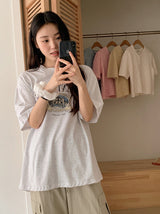 オリエントプリント半袖Tシャツ (3color)