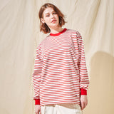 VZロゴビックオバーフィットマリーンロングスリーブレッド/VZ Logo Big Over Fit Marine Long Sleeve Red (6683358363766)