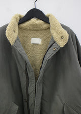 ウールショートパッデッドジャンパー/Wool short padded jumper (2color)