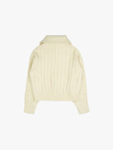 WINTER TWIST KNIT ZIP-UP