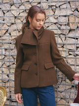 HAIRY WOOL MUFFLER COAT_BROWN (6638381203574)