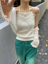 Sun Beach Cardigan Top Set