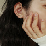 14Kゴールドスワロフスキーパールピアス/14K Gold Swarovski Pearl Earring (5mm + silicone clutch)