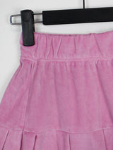 ミニ ベルベット プリーツ スカート / Mini Velvet Pleated Skirt (4color)