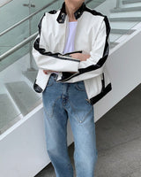 グロッシーバイカーレザージャケット / ENOC Glossy Biker Leather Jacket (2 colors)