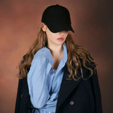 Rose gold stud over fit ball cap