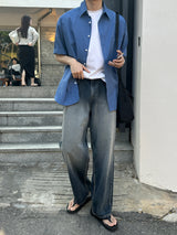 トニ―ハイデンシティー半袖シャツ/Tony High Density Short-Sleeved Shirts (4 colors)