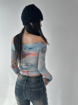 blue rain blouse