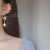 バタフライクイーンイヤリング / Blue Butterfly Queen Earring