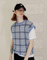グラニースクエアオーバーサイズベスト/GRANNY SQUARE OVERSIZED VEST VERY PERI