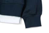 レイヤードスウェットシャツT62/Layered Sweatshirt T62 Navy