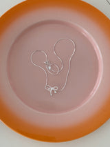 レターリボンネックレス / [925silver] Letter Ribbon Necklace