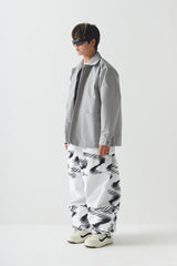 ロゴカラーコットンベーシックジャケット/BSR2223FWJK063 LOGO COLLAR COTTON BASIC JACKET GRAY