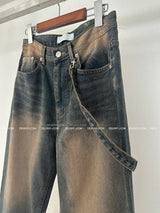 Crow's Belt SET Wide Jeans
