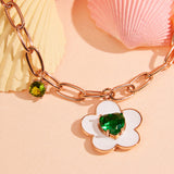 APPLEGREEN FLOWER NECKLACE