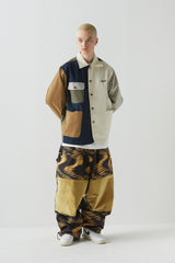 ウェーブベルベットスーパーワイドボックスパンツ / BSR2223FWPT015 ZGZG WAVE VELVET SUPER WIDE BOX PANTS GOLD