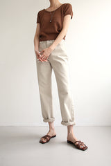 トゥギャザージーンズ / TOGETHER JEANS / BEIGE STRAIGHT PANTS