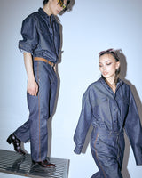UNISEX DENIM POCKET SHIRT JACKET M - INDIGO BLUE (6636054970486)