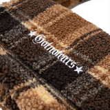 プレードテディファークロスボディバッグ / PLAID TEDDY FUR CROSSBODY BAG
