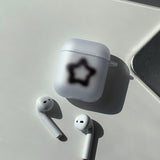 ブラック ブルー スター AirPods ケース マット