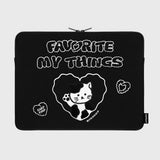 MILK JOIE-BLACK(15INCH NOTEBOOK POUCH) (6615489773686)