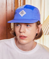 Multi Color Palm Tree Label Camp Cap Blue