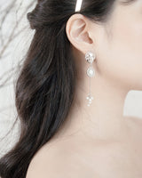 アフロディーテシリーズ - エレガントパールドロップスピアス / Aphrodite Series - Elegant Pearl Drops Piercing