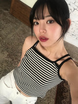 Amour stripe sleeveless