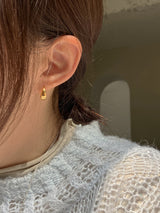 [92.5silver] バルキードロップワンタッチピアス