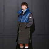 [UNISEX] JUN PADDING VEST, NAVY + BLACK (6626379825270)