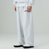 ツータックワイドスウェットパンツ/TWO TUCK WIDE SWEAT PANTS-WHITE MELANGE