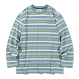 Border various Color Stripe long Sleeve T59 Mint (6614929408118)