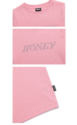 ハニー ロゴ ホットフィックス クロップ T /  CHARMS HONEY LOGO HOTFIX CROP T PK