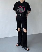 ミュファダメージカッティングデニム / MG617 Mufa Damage Cutting Denim (2 colors)