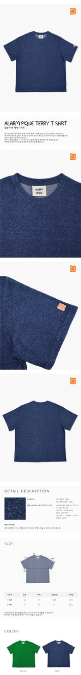 ALARM ピケテリーTシャツ_UNISEX