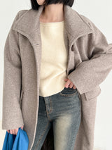 ソフトリップラインニット/Soft lip line knit (5color)