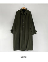 Loose Fit Single-Breasted Coat(3 color) (6596179427446)