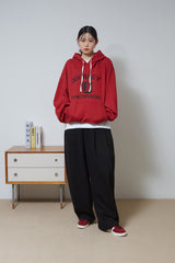 トリプルタックスウィートバルーンパンツ/Triple Tuck Sweat Balloon Pants (Black)