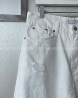 SOブランクビンテージホワイトデニムパンツ / SO Blanc Vintage White Denim Pants