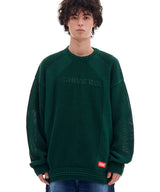 939パネルメッシュニット/939 PANELED MESH KNIT (GREEN)