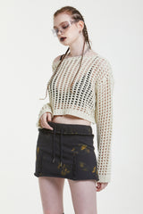 バイクロップドニット/BAY CROPPED KNIT