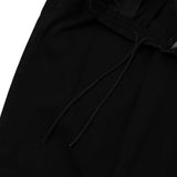 BLACK DRAWSTRING TROUSERS