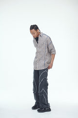 コンマデニムパンツ/Comma Denim Pants Grey
