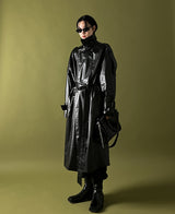 [自主製作] LUCAS leather trench coat 2 color (6678768746614)